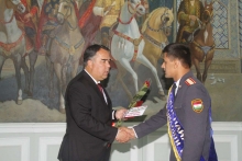 Церемония награждения курсантов факультета №4 Академии МВД Республики Таджикистан стипендией Председателя Согдийской области